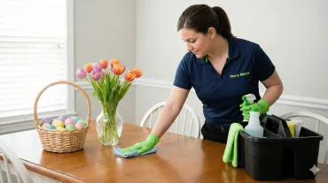 Cleaning easter theme 
